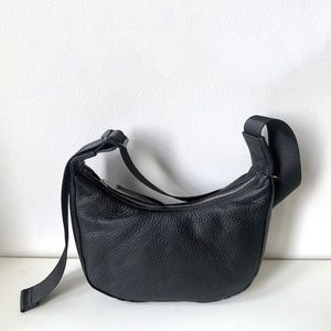 Baggu Small Leather Crescent Bag